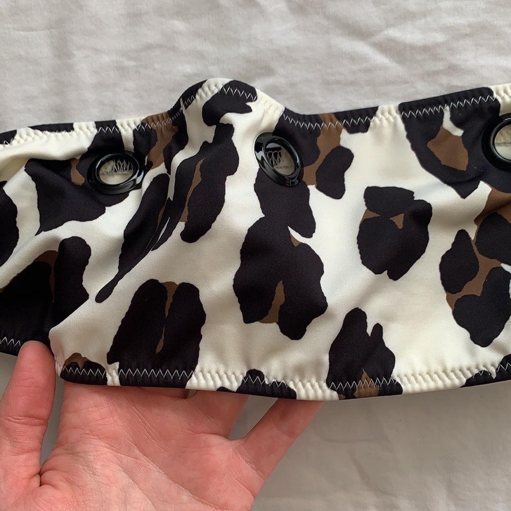 Solid And Striped Leopard Print Bikini - image 3